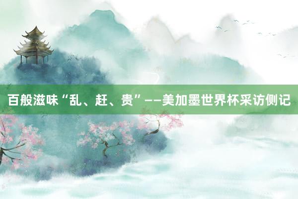 百般滋味“乱、赶、贵”——美加墨世界杯采访侧记