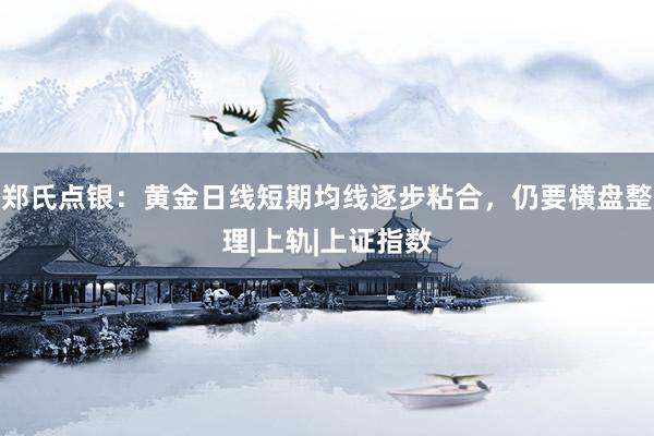 郑氏点银：黄金日线短期均线逐步粘合，仍要横盘整理|上轨|上证指数