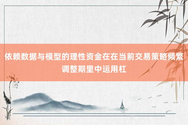 依赖数据与模型的理性资金在在当前交易策略频繁调整期里中运用杠