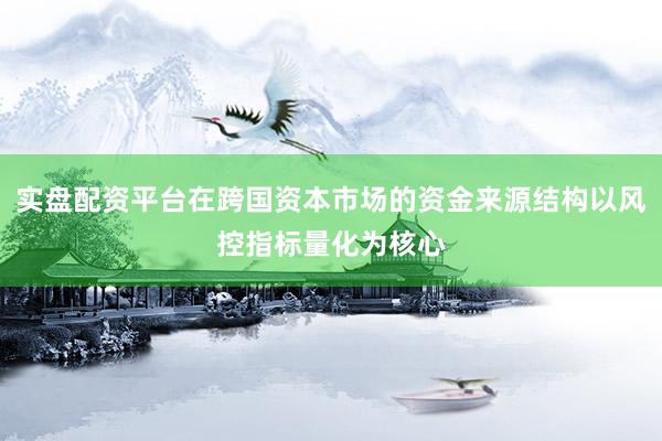 实盘配资平台在跨国资本市场的资金来源结构以风控指标量化为核心