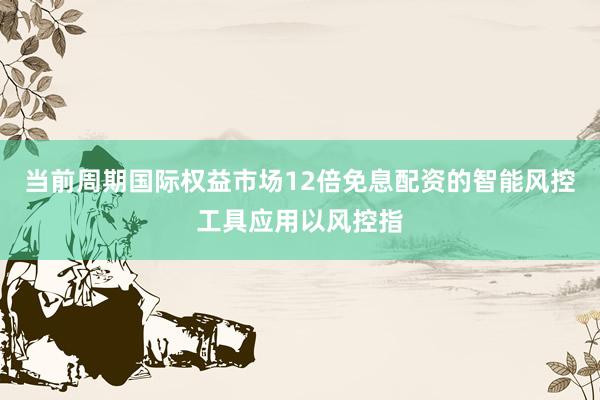 当前周期国际权益市场12倍免息配资的智能风控工具应用以风控指